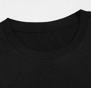 Camiseta de manga corta de algodón 100% de alta calidad, camiseta personalizada con logotipo impreso personalizado y cuello redondo, camiseta personalizada - Product Image 3