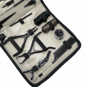 Kit d'extension de cheveux Ultimate Micro Links 25/26 - Pince en acier de qualité supérieure, résultats parfaits, noir, extension de cheveux personnalisable 2025 - Product Image 2