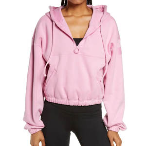 Crop Womens Oversized Hoodie with Custom logo New <b>Ladies</b> <b>Long</b> Sleeve Crop <b>Sweatshirt</b> in Factory Price Hoodies <b>for</b> Woman, Knitted - Product Image 1