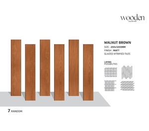 Tốt nhất bán rộng định dạng gỗ thiết kế gạch 200x1200 mét trong tấm ván hình dạng cung cấp Cảm ứng cổ điển và hiện đại sàn cảm thấy - Product Image 1