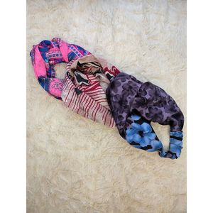 Diadema Boho Hecha a Mano con Nudo Frontal, Accesorios para el Cabello de Seda Sari Reciclada Vintage, Idea de Regalo Dulce - Product Image 2