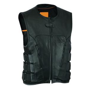 Chaleco de cuero sin mangas de moda de talla grande para hombre, Chaleco de cuero de motocicleta para hombre, chaleco de cuero de vaca - Product Image 1