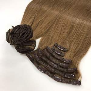 Clip d'extension de cheveux humains vierges vietnamiens de haute qualité alignés sur les cuticules 100 g/set prix usine - Product Image 6