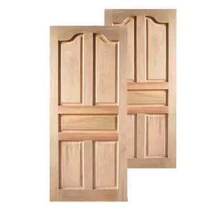 Porta in legno che fa macchina per interni in legno bagno camera da letto porta d'ingresso in legno massello di mogano di Teak 8