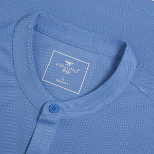 Aristino Regular Fit hommes pour chemise APS070S3 drap fin à manches courtes Smart Style décontracté en gros Top produit en vente - Product Image 4