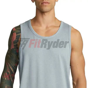 2024 Men's Workout Fitness <b>Vest</b> Tank Top Gym Wear for Bodybuilding and Running <b>Stringer</b> Shirt OEM Wholesale Service - Product Image 3
