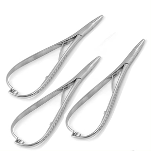 Porte-aiguille chirurgical orthodontique QNQ en acier inoxydable allemand, manuel, certifié CE Classe I, ensemble d'instruments - Product Image 5