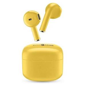 Audífonos TWS Music Sound Swag con Micrófono, Línea Celular, Color Amarillo, BTMSTWSSWAGY, Sin Cancelación de Ruido - Product Image 1