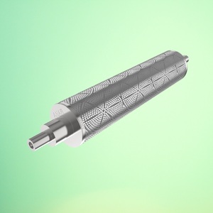 Rodillo de grabado de cuero de aleación de aluminio para PU PVC rodillo de máquina de cuero Artificial para diseño de patrón de prensa de calor - Product Image 1