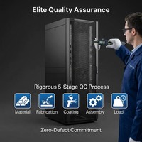 Armoire de serveur perforée haute densité avec entrée latérale et passages de câbles pour hubs hyperscalaires