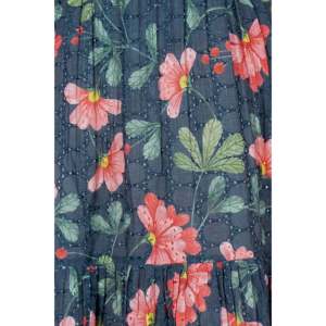 Robe midi style bohème pour femmes, en coton floral ajouré, respirante et décontractée, conçue sur mesure pour les journées de loisirs, tailles XS à 5XL - Product Image 5