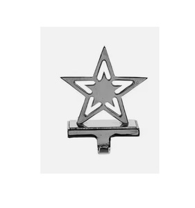 Soporte de calcetín de Navidad de copo de nieve de metal único con chimenea de vacaciones y decoraciones de Árboles con perchas de medias elegantes - Product Image 5