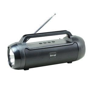 Altoparlante Bluetooth portatile ad alta torcia elettrica con maniglia, USB, Slot SD, Radio, dispositivi universali XMU6 - Product Image 1