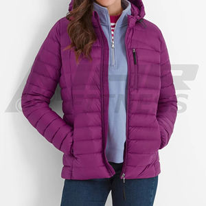 Veste bulle imperméable | Manteau épais et chaud en coton avec marque personnalisée Logo personnalisé Veste bouffante pour les femmes - Product Image 1