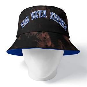 Phi Beta Sigma Casual al aire libre 100% algodón Camo patrón diario sombrero de cubo - Product Image 1