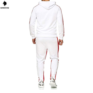 เสื้อกีฬาเอวยางยืดแบบลำลองของผู้ชายเสื้อออกกำลังกายกางเกงสไตล์หน้าแบนสำหรับฟุตบอลคลับชุดวอร์มกลางแจ้ง - Product Image 4