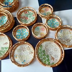 Affordable handmade <b>placemats</b> made by artisans paired with glossy MOTHER OF PEARL <b>PLACEMATS</b> for modern tables Made in Vietnam - Product Image 6