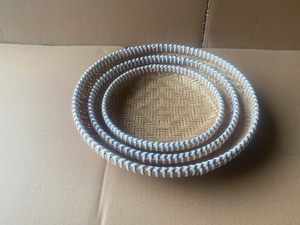 PRODUCTOS ÚNICOS: Cesta de Almacenamiento Multifuncional Ecológica de Bambú Tejida a Mano para Frutas, Pan, Verduras y Alimentos - Product Image 3