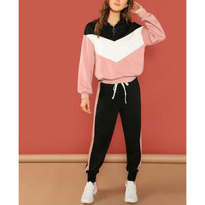 Chaqueta informal para mujer, pantalones con cordón, chándales, moda Otoño Invierno, conjunto cálido de dos piezas para mujer, sudaderas con capucha personalizadas, sudaderas para gimnasio - Product Image 2