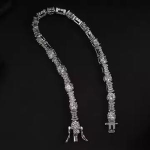 La mejor pulsera de tenis con diamantes de moissanita, Plata/10K/14K, oro blanco para mujer, joyería fina, pulseras de diamantes - Product Image 3