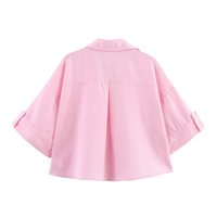 Chemise femme 100% coton chemisiers et chemises de printemps pour femme chemisier à manches longues pour femme