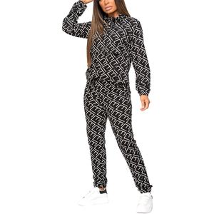 ชุดวอร์มสองชิ้นมีฮู้ดสำหรับผู้หญิงชุดออกกำลังกายวิ่งจ๊อกกิ้งพิมพ์ลายดิจิตอล2ชิ้นสำหรับผู้หญิง - Product Image 3