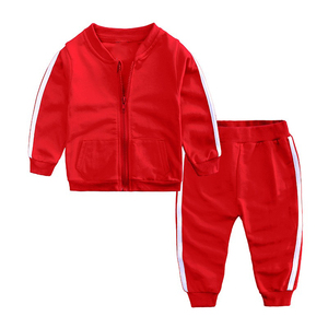 Nuevo conjunto de chándal de algodón para niños de primera calidad, chándal con logotipo al por mayor, trajes para correr para niños - Product Image 2