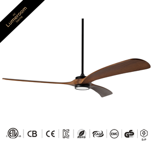 Ventilador de Techo Grande de 72 Pulgadas con Luz, Ventilador de Madera Contemporáneo para Salas Grandes con Techo Alto, Control Remoto - Product Image 1