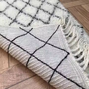 Hot Selling Custom Size Indoor Modern Fluffy Wool Cushioned Plush Handmade Eco-friendly Non-Slip Washable Carpet Area <b>Rugs</b> Sets - Product Image 3