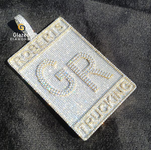 จี้เพชรโมอิสระยิบระยับทรงกลมตัดด้วย925สีเงินสเตอลิงฮิปฮอปพร้อมดีไซน์ที่เป็นเอกลักษณ์ - Product Image 5