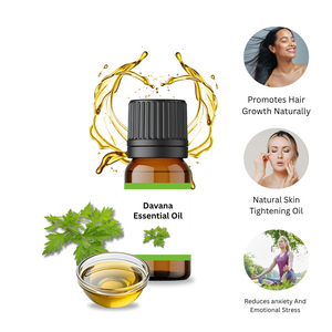 Aceite esencial orgánico de Davana de la mejor calidad Aceites de fragancia natural Perfumería y aromaterapia OEM/ODM - Product Image 1