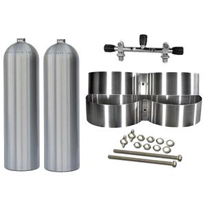 Mini-bouteille de plongée 2L en aluminium, cylindre de plongée portable, bouteille d'air avec valve DIN, équipement sous-marin - Product Image 4