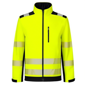 Chaqueta Softshell de Alta Visibilidad Elysee Ryan Talla M (50/52) Amarillo/Negro, Paquete de Ropa de Trabajo Talla 10 - Product Image 2