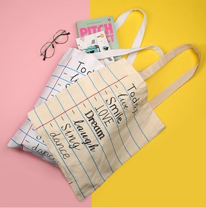 Petits fourre-tout réutilisables en coton avec logo personnalisé imprimé, pour les courses, livraison gratuite - Product Image 5