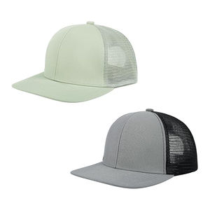 Chapeau anti-humidité Casquette toutes saisons Logo personnalisé Casquette de camionneur pour hommes 6 panneaux Sport Mousse de haute qualité Meilleur chapeau de camionneur Maille - Product Image 1