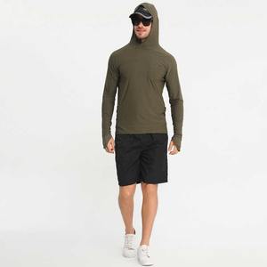 Personnalisé UPF 50 Vêtements de Pêche à Manches Longues Chemises de Pêche à Capuche pour Hommes Protection UV Séchage Rapide Sweat à Capuche de Pêche Masqué Sublimation - Product Image 3