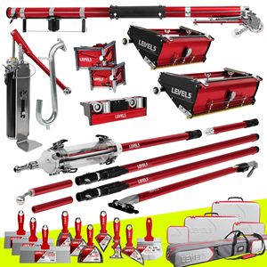 Nouveau en stock : Kit complet de pose de plaques de plâtre LEVEL5 – Boîtes de ruban adhésif plat – Têtes angulaires + Mini-rouleau + Rouleau d'angle + Manches extensibles - Product Image 6