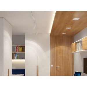 2 pz porta faretti a LED, GU10 MR16 porta faretto regolabile quadrato con SKU-8941 di colore bianco primavera-illuminazione/ - Product Image 5
