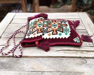 Sacoche de selle à motifs Anatolian Oriental authentique Pergamon bordeaux - Product Image 4