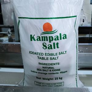 Sal Marina Iodada Kampala, Bolsa a Granel de 25 kg |   Sal de Mesa Sólida Refinada de Grado Alimenticio con 99.8% de Pureza, Cloruro de Sodio - Product Image 2