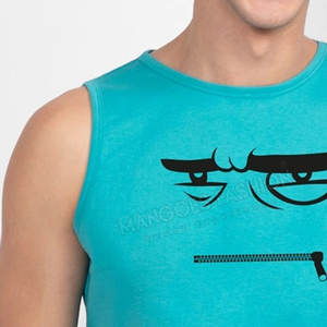 Ropa deportiva nueva llegada camiseta sin mangas personalizada para hombre Camiseta sin mangas cómoda transpirable de talla grande para hombre - Product Image 4