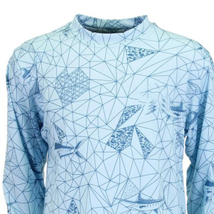 Jersey de Pesca Unisex de Manga Larga con Diseño Geométrico Personalizado de Alto Rendimiento, 100% Poliéster, de Secado Rápido y Transpirable - Product Image 5