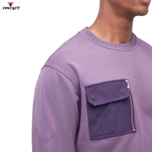 Colección 2026 Sudadera de Invierno de Moda con Cuello Digital Lavado a la Piedra, Diseño Personalizado, Hombros Caídos, 100% Algodón en Oferta - Product Image 5