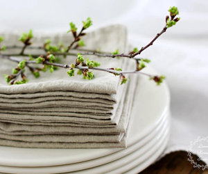 100% servilletas de tela de lino en óxido, servilletas de fiesta de boda de Navidad suavizadas hechas a mano para cocina servilletas de lino suave - Product Image 4
