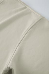 Sweats à capuche de couleur unie Causal Unisex Logo personnalisé Hoodies 440g Sweat-shirt à col rond lourd pour hommes - Product Image 4