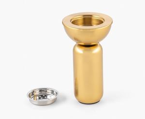 Elegante Quemador de Incienso Moderno de Oro Cepillado, Base de Pedestal Difusor para Hogar de Lujo y Regalo de Ramadán de Oriente Medio, Uso Doméstico en el Golfo - Product Image 3