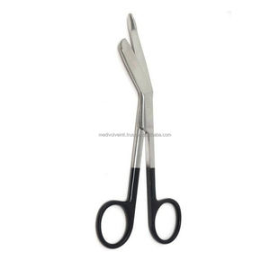 Tijeras para Vendajes Lister Alemanas de Alta Calidad, 5.5 Pulgadas, Acero Inoxidable, Mango Negro, Tijeras Quirúrgicas Manuales Duraderas para Enfermeras, OEM ODM - Product Image 6