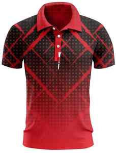 เสื้อโปโลผ้าถักลายสีพื้นระบายอากาศได้ดีใส่สบาย - Product Image 2