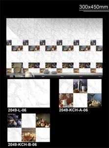 Design moderne 300X450mm intérieur et extérieur décoratif numérique carreaux de mur d'élévation en céramique pour Villa appartement bureau hôtel - Product Image 3