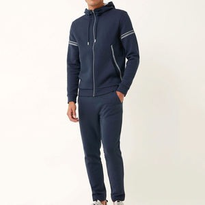 Trajes de chándal para correr con capucha transpirables de alta calidad personalizados para hombres y mujeres chándales con logotipo reflectante de talla grande 100% algodón para - Product Image 1